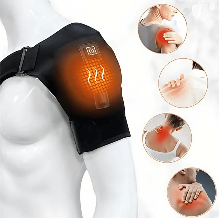 HOMBRERA TÉRMICA CON MICRO MASAJES Y 3 NIVELES DE CALOR