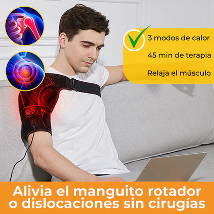 HOMBRERA TÉRMICA CON MICRO MASAJES Y 3 NIVELES DE CALOR