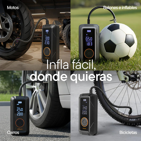 COMPRESOR DE AIRE PORTÁTIL ELÉCTRICO PRO 3 EN 1